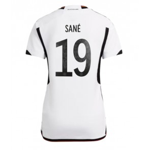 Tyskland Leroy Sane #19 kläder Kvinnor VM 2022 Hemmatröja Kortärmad